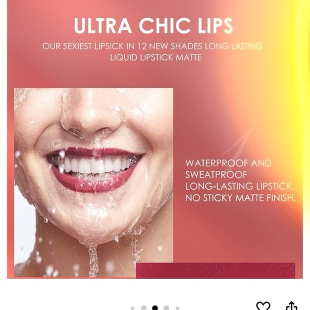 New Langmanni 12 pc Velvety Matte Liquid Lipstick + Lipliner Set Nude Pink Red - Picture 4 of 9